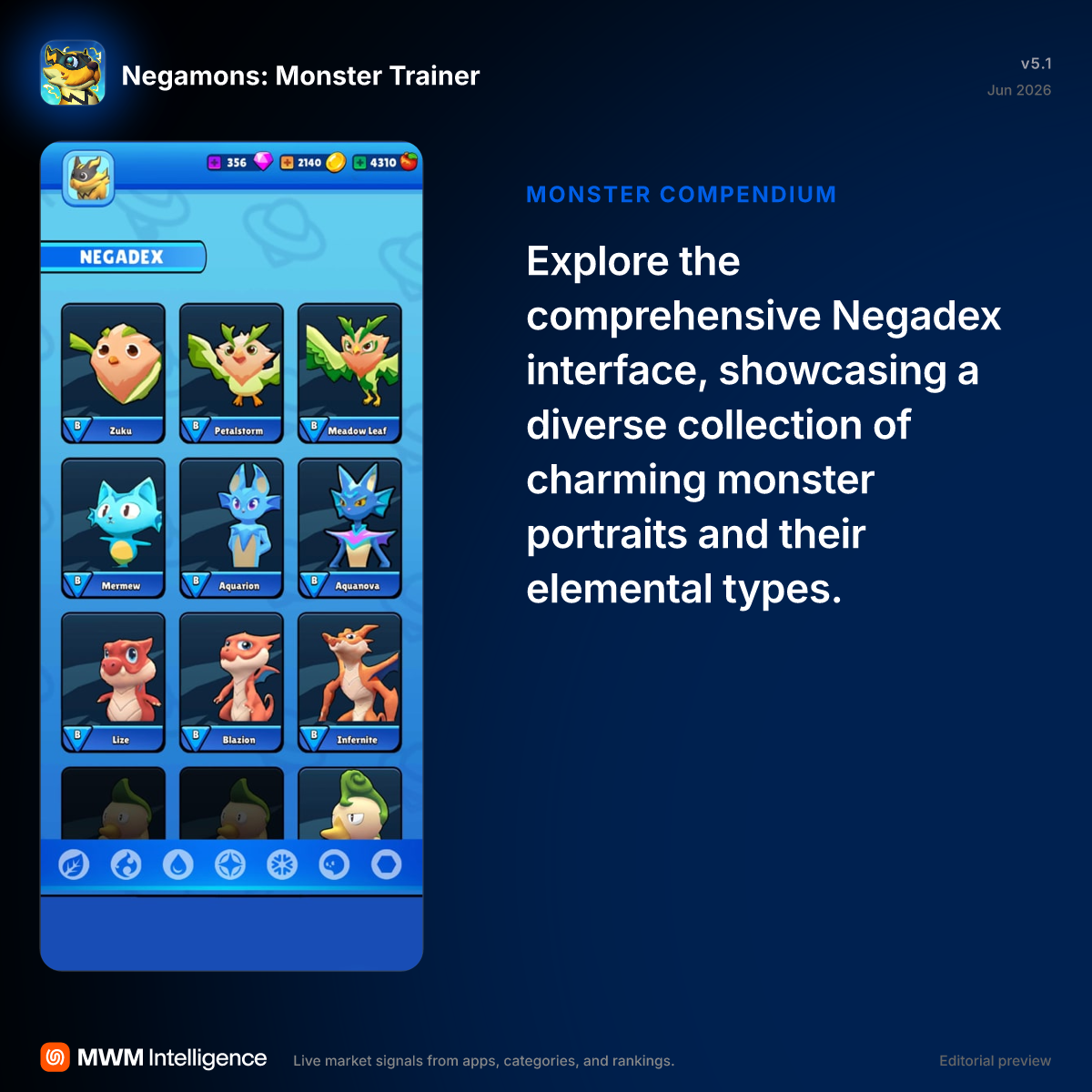 Negamons: Monster Trainer - Games App | MWM