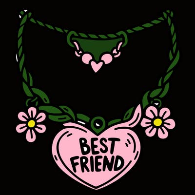 best friend necklace