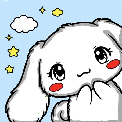 anime cinnamoroll cute fluffy