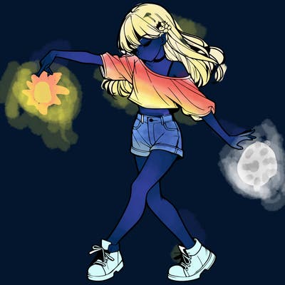 realistic girl danceing