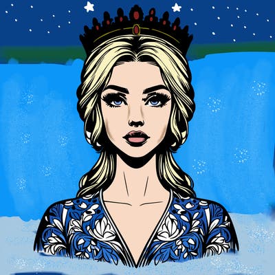 realistic beautiful queen