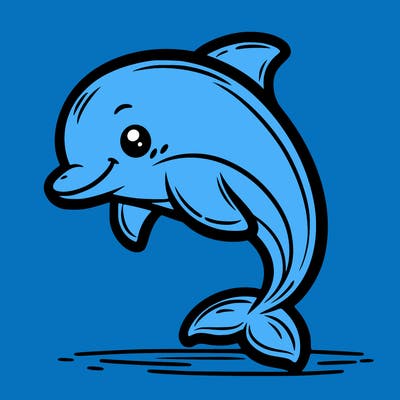 a cute dolphin
