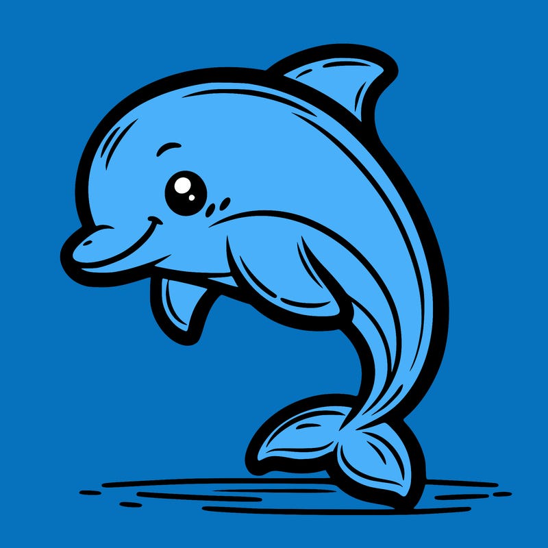 a cute dolphin