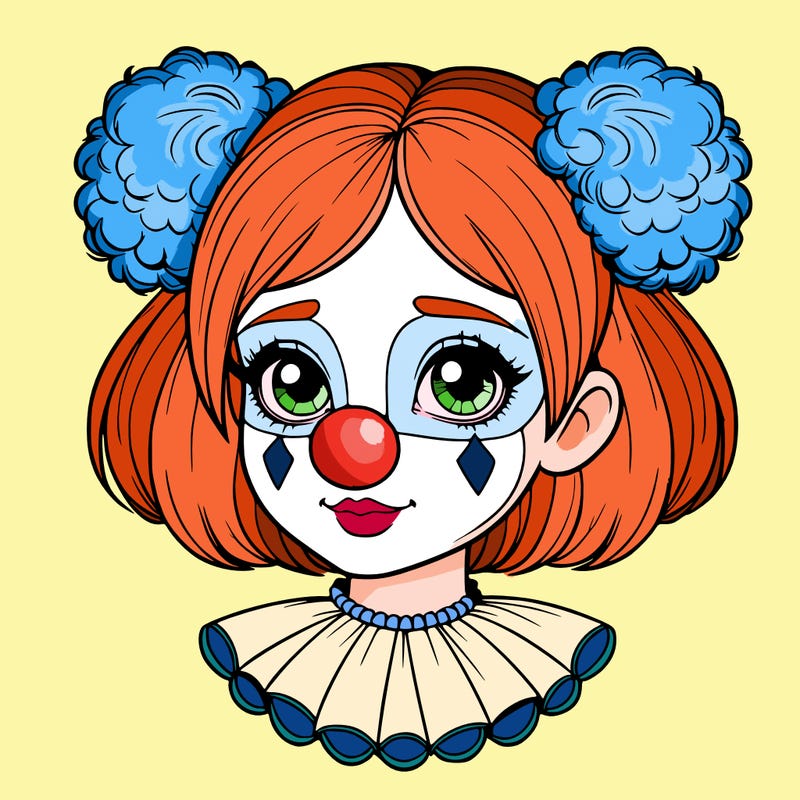 realistico clown girl