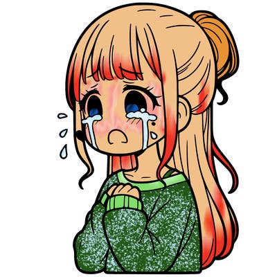 girl crying