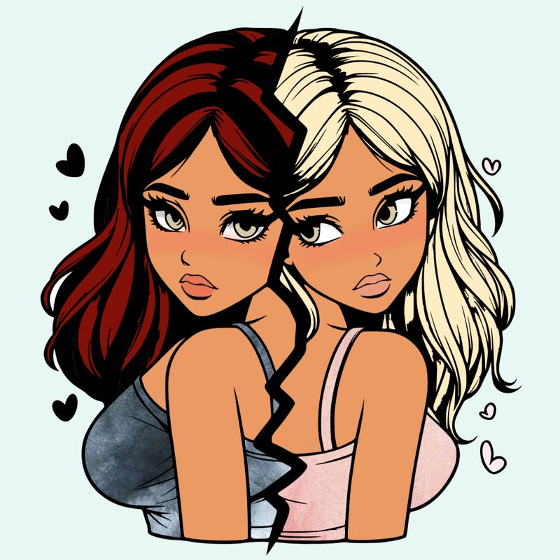 realistic girl split