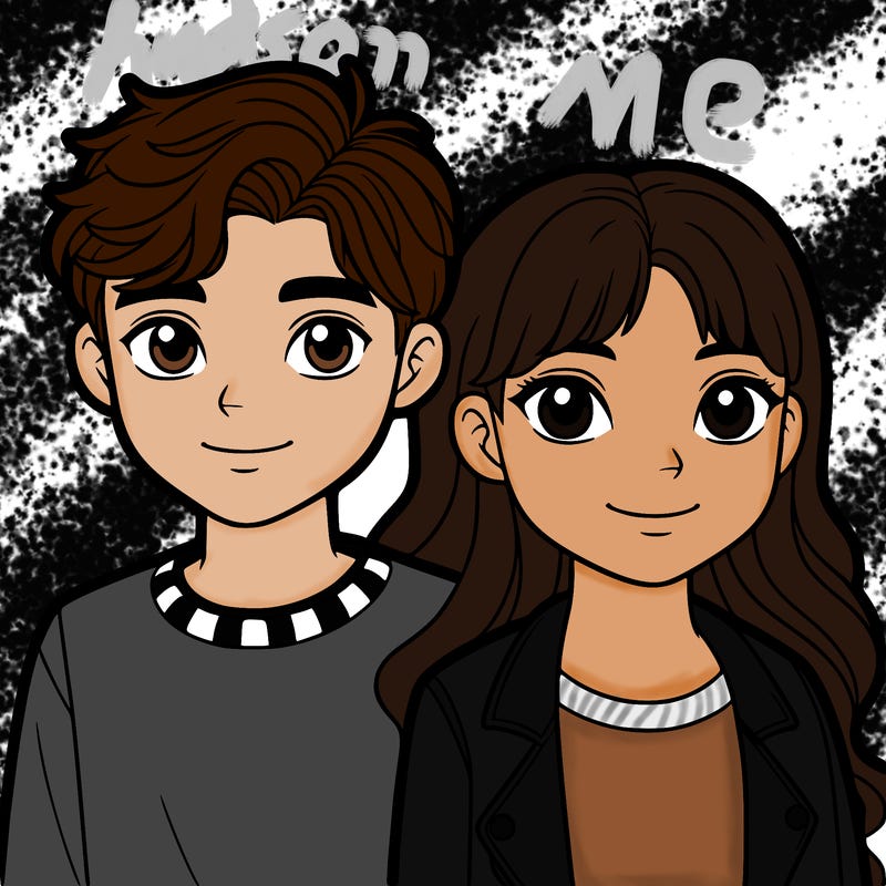 😍🥰 boy and girl that are both realistic and teens