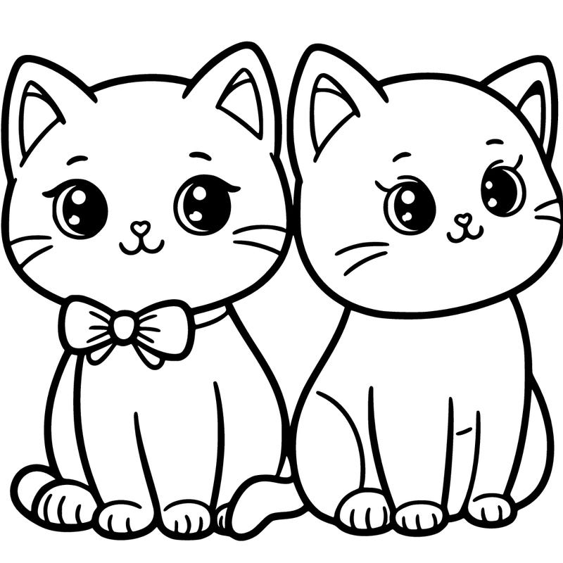 two cats