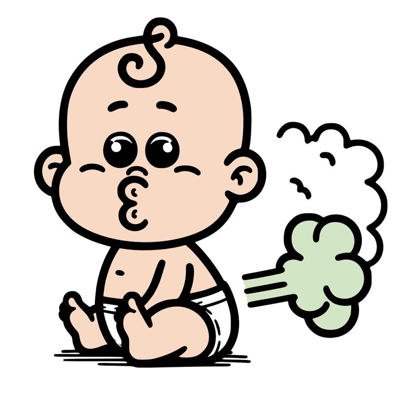 farting baby