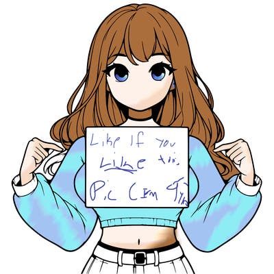 girl holding a blank sign in a long sleeve crop top