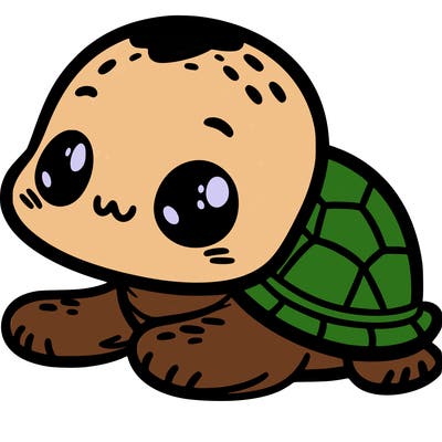 a cute baby turtle