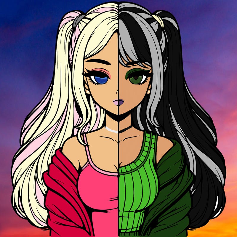 realistic girl split