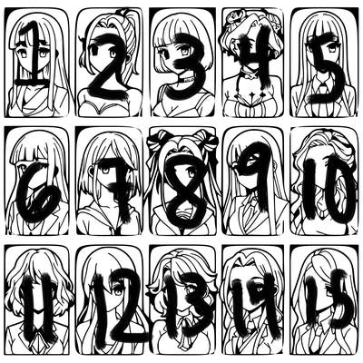 girls that look diffrent anime