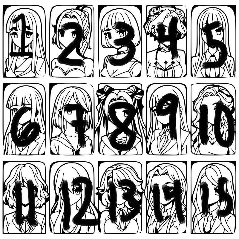 girls that look diffrent anime