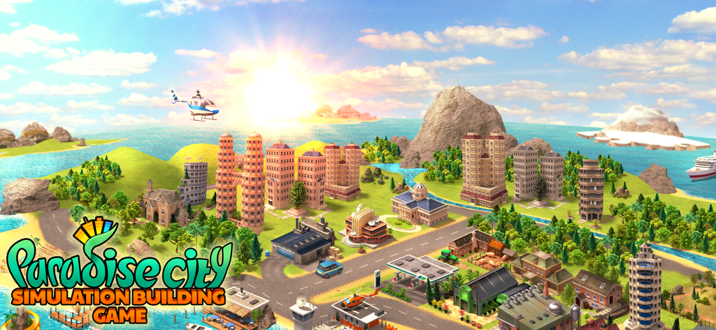 Paradise City: Simulation Game - A vibrant tropical island metropolis in the Paradise City Simulation Building Game