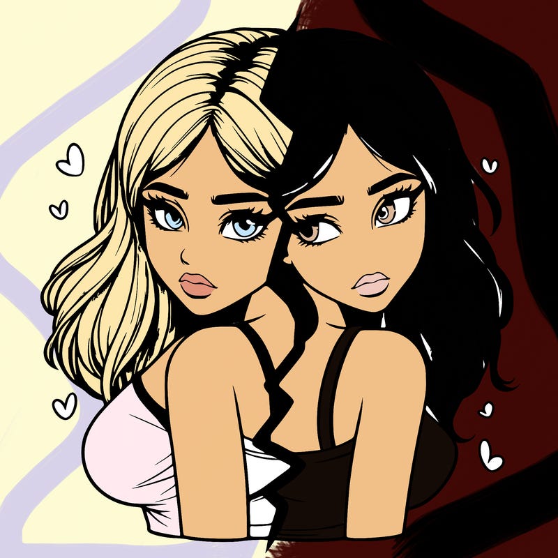 realistic girl split