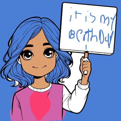 realistic girl holding up a sign