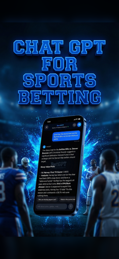 DeepChamp AI: Sports Betting - Interfaz de chat de apuestas deportivas de DeepChamp AI mostrando análisis de partidos y selecciones.