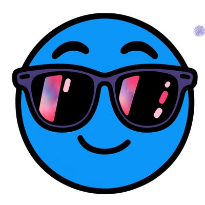 emoji with sunglasses