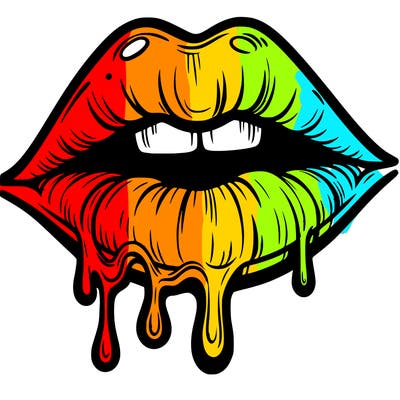 lips that look realistic and drip