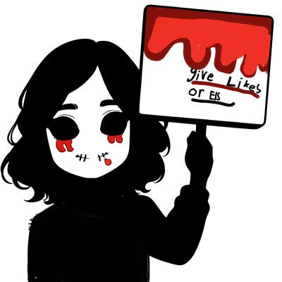 realistic girl holding up a sign