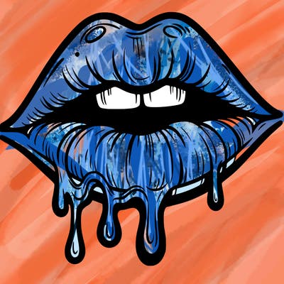 lips that look realistic and drip