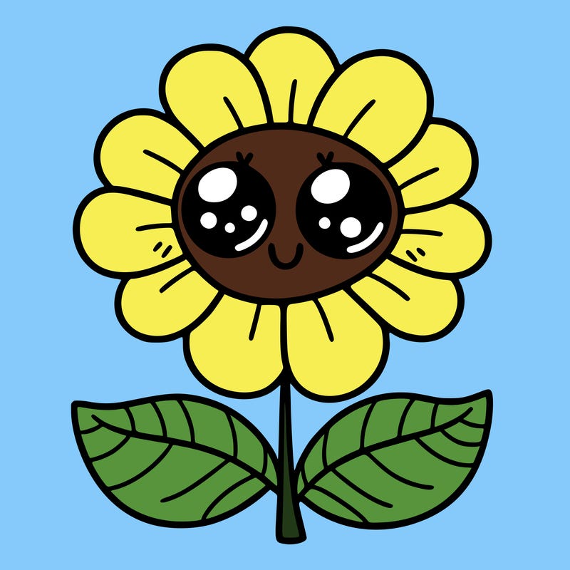 flower with eyes