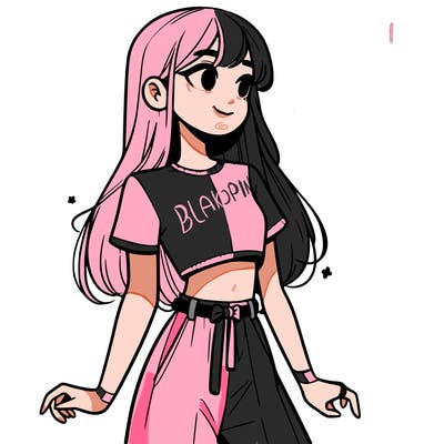 girl in a cute crop top