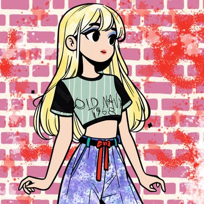 girl in a cute crop top