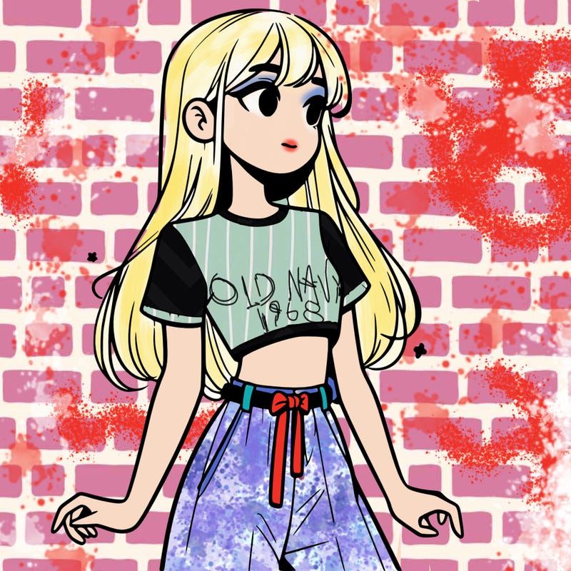 girl in a cute crop top