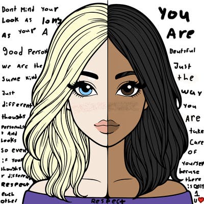 realistic girl in half