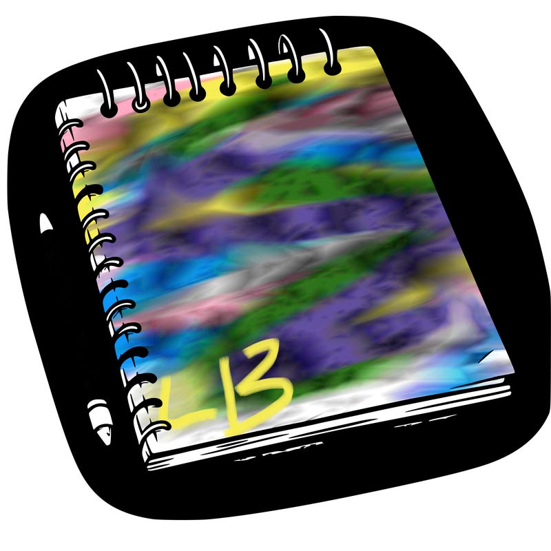 a blank sketch pad