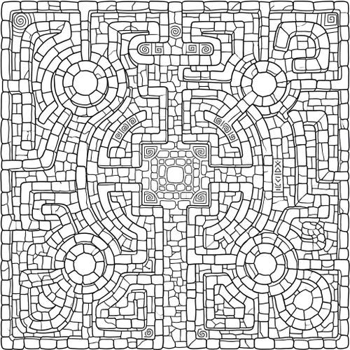 Stone Labyrinth Patterns