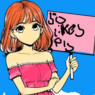 realistic pretty girl holding blank sign