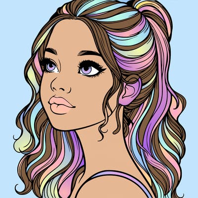 beautiful realistic girl