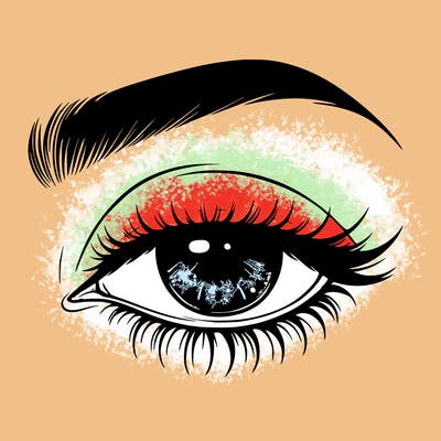 eye closed realistic