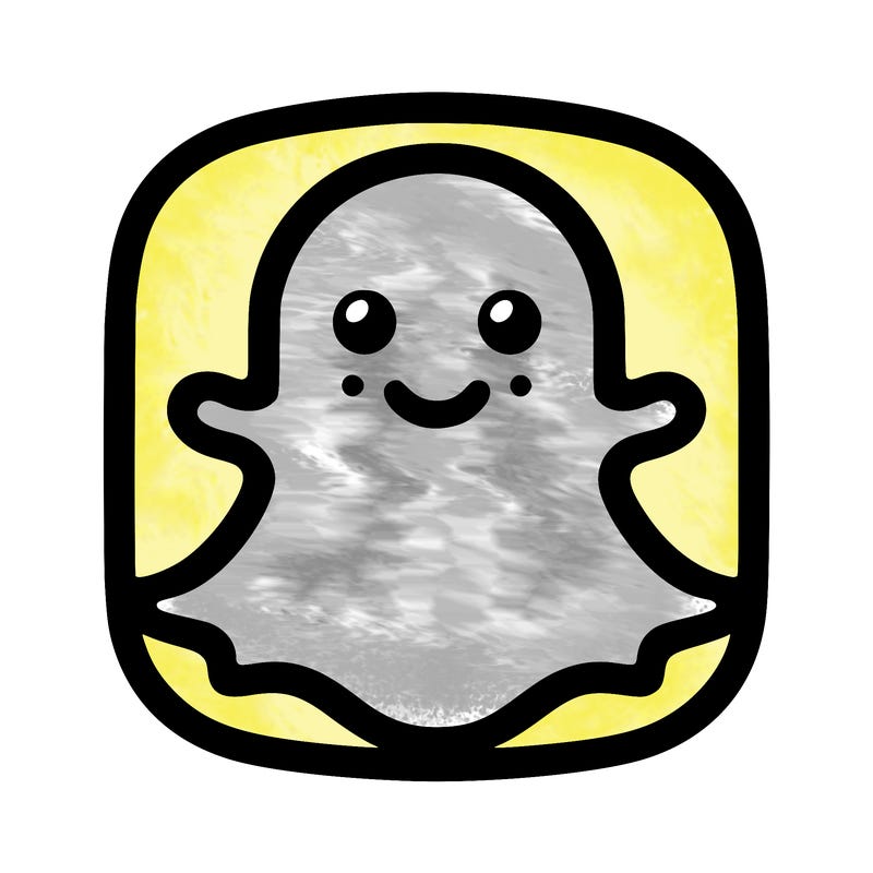snapchat logo without a face