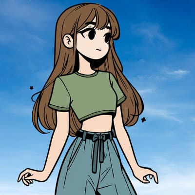 girl in a cute crop top