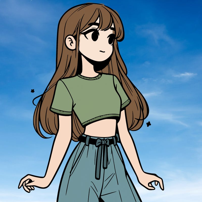 girl in a cute crop top