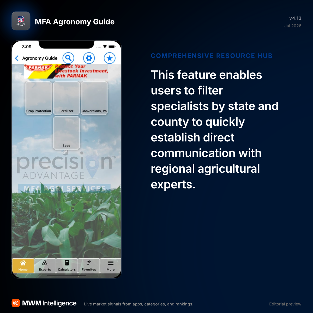 MFA Agronomy Guide - Reference App | MWM