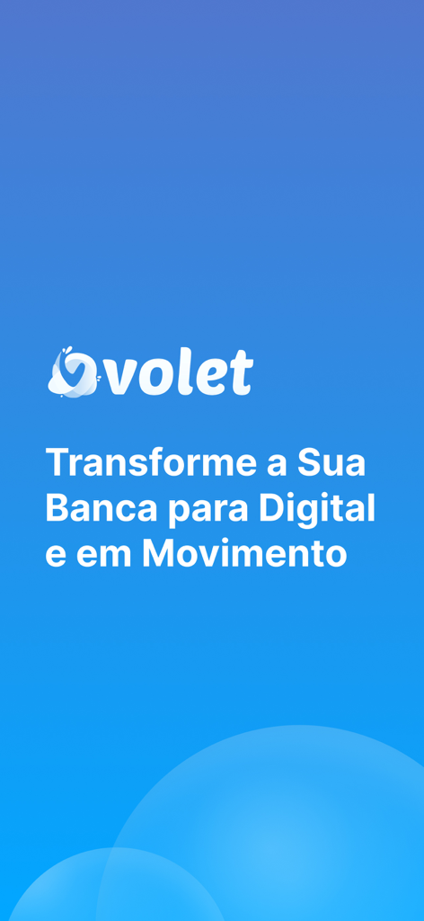 VOLET - Pantalla de presentación de la aplicación VOLET con el lema Transforma tu Banca a Digital y en Movimiento