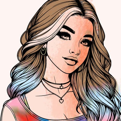 detailed realistic girl