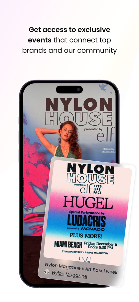 Beautypass - A mobile screen from the Beautypass app showing an exclusive event invitation for creators