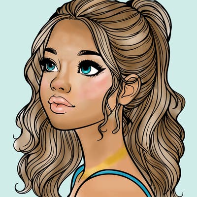 beautiful realistic girl