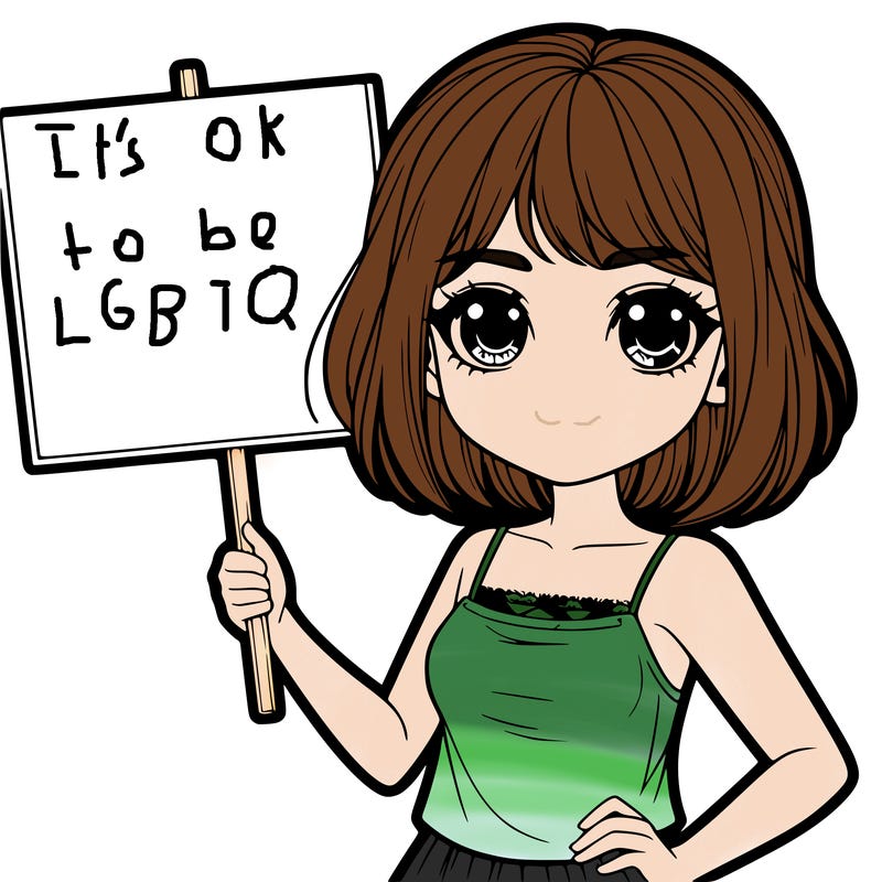 realistic girl holding up a sign