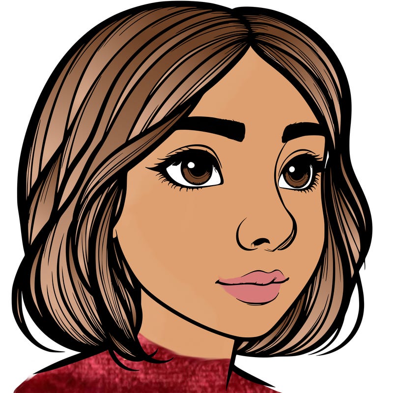 realistic girl with a nose