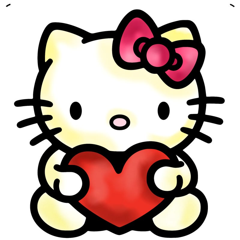 hello kitty with heart