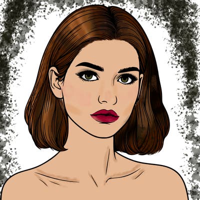 realistic portrait of woman