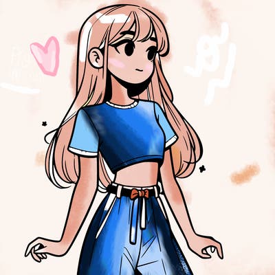 girl in a cute crop top