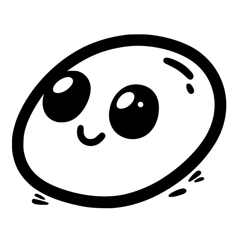 a jelly bean with a face